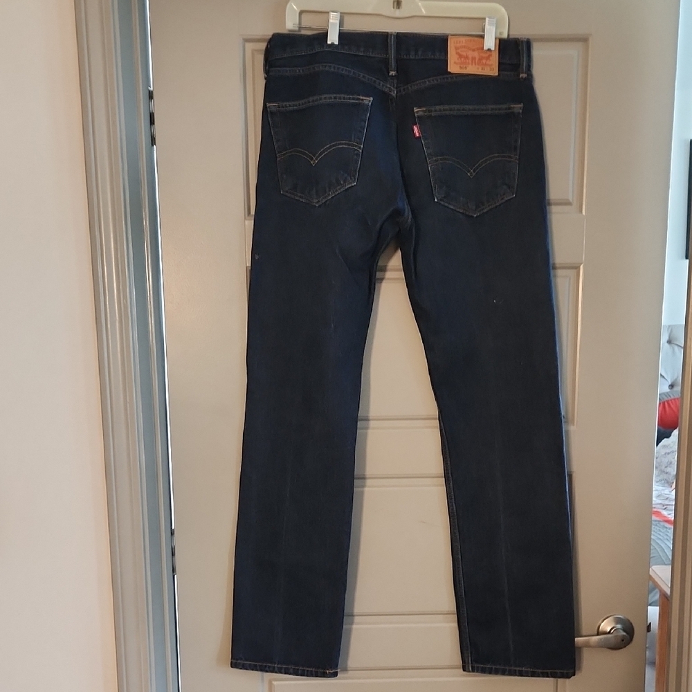 Levi's Dark Blue Straight Jeans